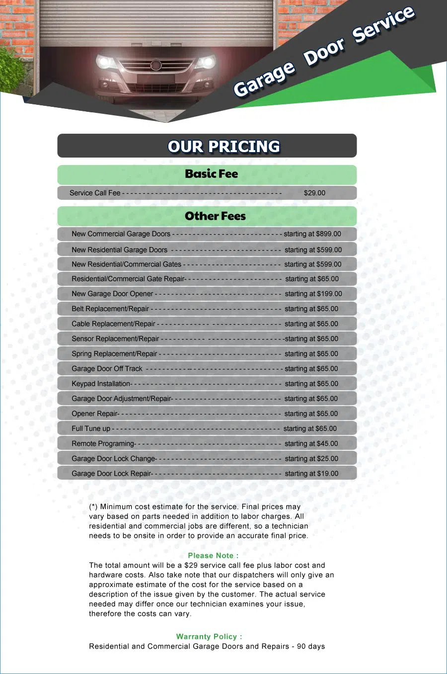 Galaxy Garage Door Service Chevy Chase, MD 301-683-7463